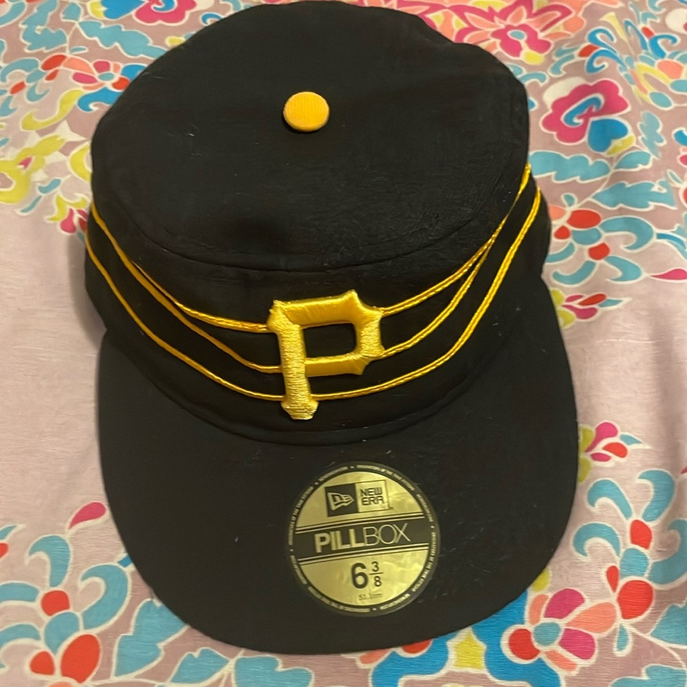 Pittsburgh Pirates Baseball New Era Fitted Pill Box Hat 6 3/8 51.1cm NWT MLB